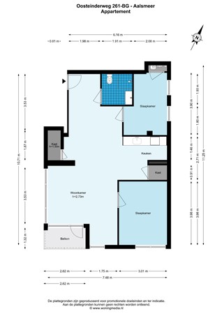 Floorplan - Oosteinderweg 261, 1432 AV Aalsmeer